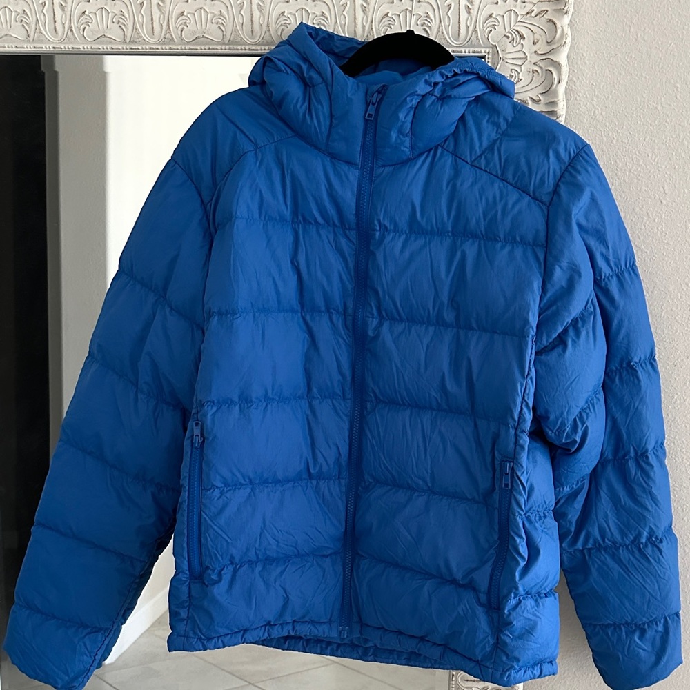 Outdoor Voices Blue Puffer Coat Jacket